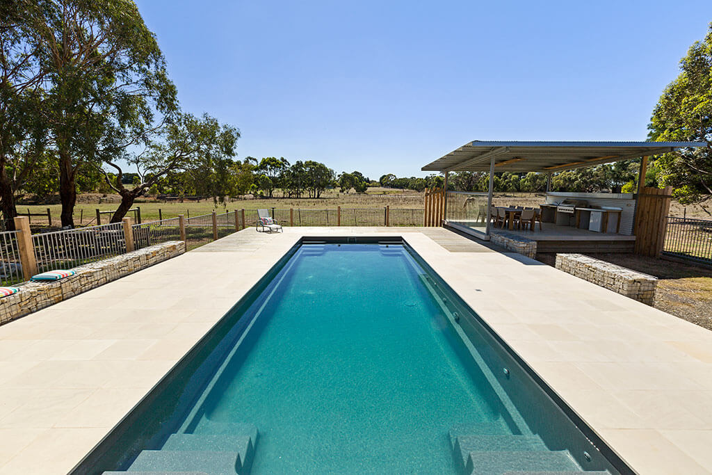 Gordon Ave Pools and Contemporary fibreglass family pool installation 1