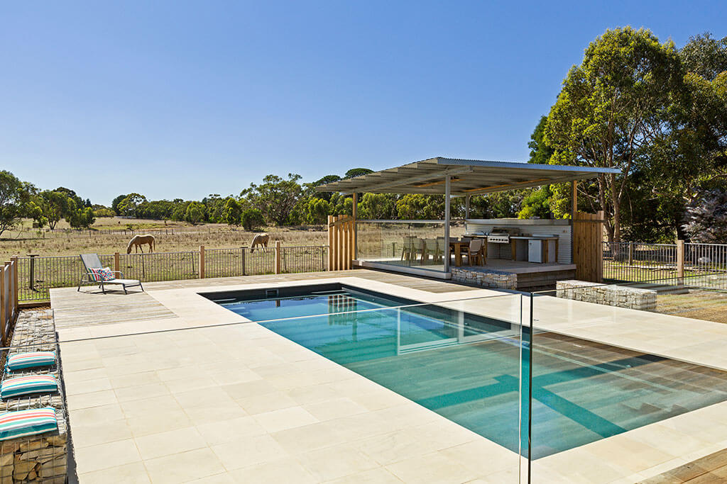 Gordon Ave Pools and Contemporary fibreglass family pool installation 3