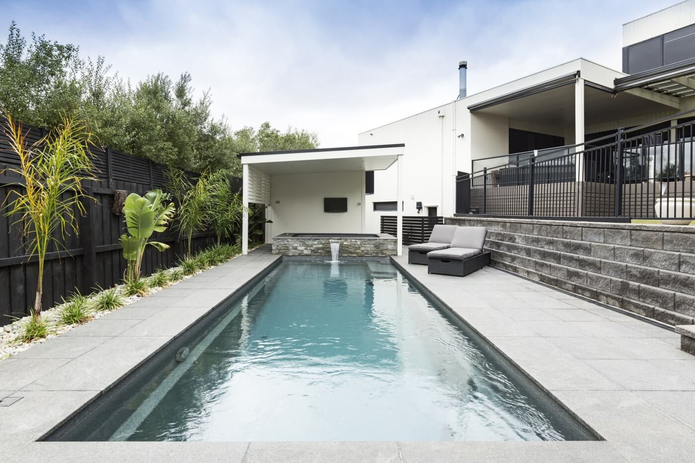 Gordon Ave Pools and Fastlane fibreglass lap pool installation 3