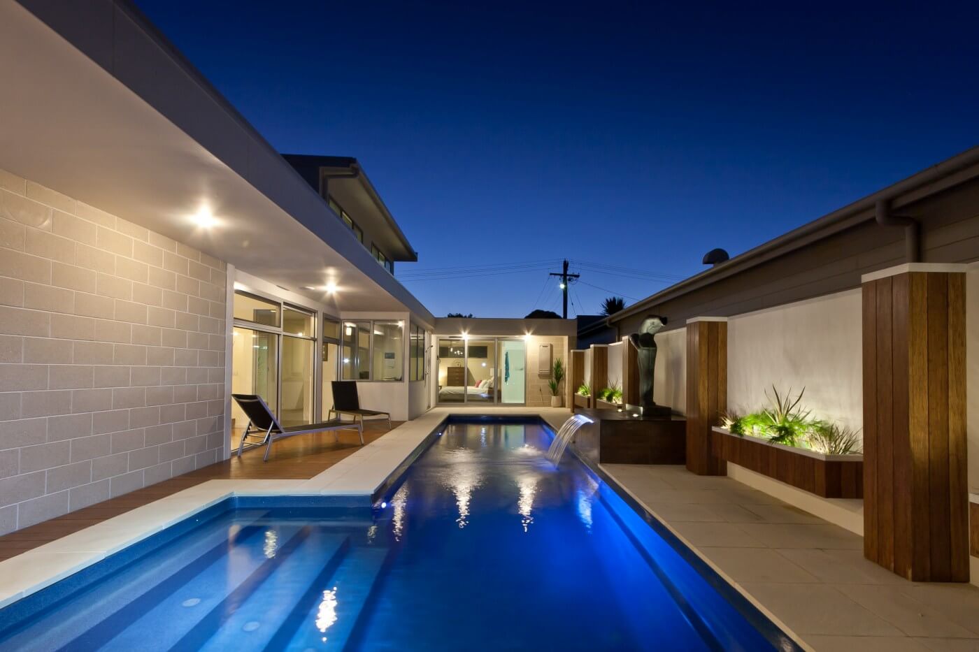 Fastlane lap pool shape