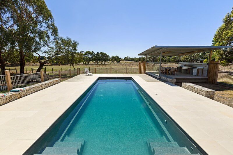 Contemporary fibreglass pool
