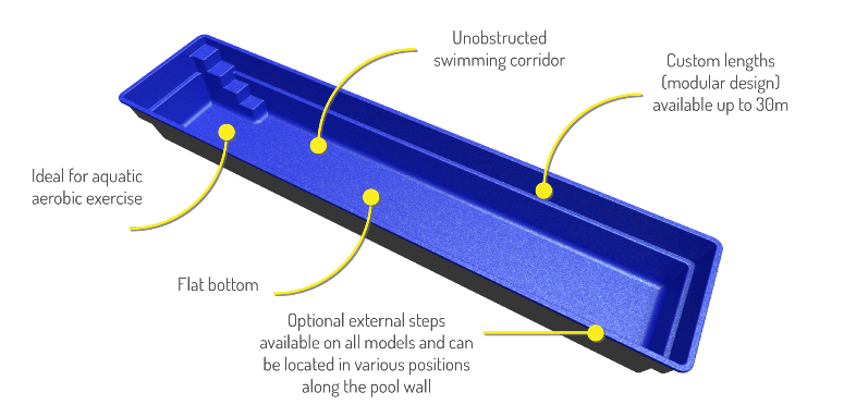 Fastlane lap pool 3D model