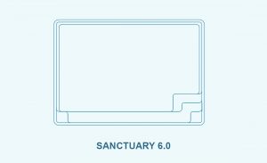 Compass pool outlines Sanctuary 6.0 pool outline