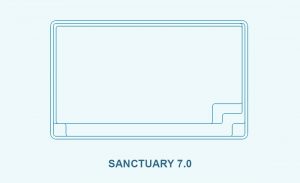 Compass pool outlines Sanctuary 7.0 pool outline